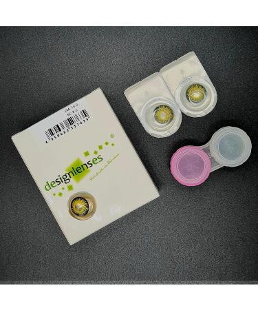 Buy Yellow Black Halloween Costume Contact Lenses - Soft Horror Clown PennyWise Design | 1 Pair (2 Pieces) - No Prescription Needed - Buy Online on GoSupps.com