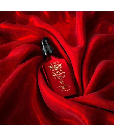 King s Armour Beard Oil - Softens Strengthens & Grows | Jojoba Argan & Sweet Almond | Refreshing Scent - 1.69 oz International Shipping - Buy Online on GoSupps.com