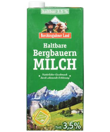Berchtesgadener Land Long-life mountain farmer's milk 3.5% fat pack of 12 (12 x 1 l)