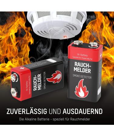 Ansmann 9V Alkaline Battery for Smoke Detectors - 2-Pack (1515-0006) | Reliable International Shipping - Buy Online on GoSupps.com