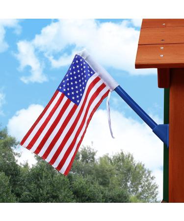 Gorilla Playsets American Flag Swing Set Accessory - Red, White, and Blue with Mounting Hardware - Buy Online on GoSupps.com
