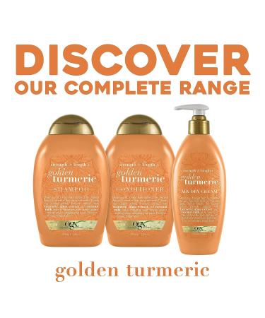 OGX Strength & Length Golden Turmeric Conditioner - Ayurvedic, Sulfate-Free, Coconut Infused - 13 Fl Oz - Buy Online on GoSupps.com