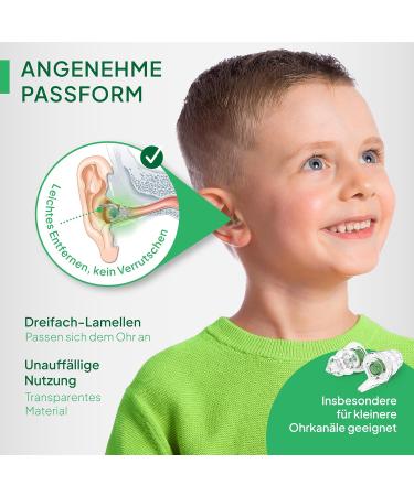 Senner Kidspro Earplugs - Reusable Hearing Protection for Children | Perfect Fit for Small Ear Ducts | Includes Aluminum Container - Buy Online on GoSupps.com