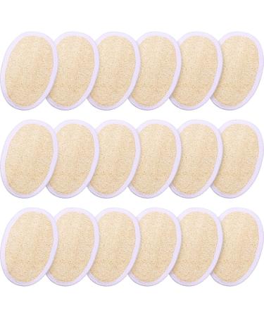 18 Packs Bath Shower Loofah Sponge Pad Exfoliating Loofah Body Scrubber Natural Bath Sponge Brush for Men and Women - Buy Online on GoSupps.com