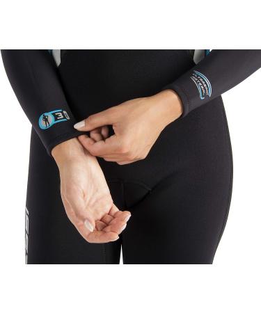 Cressi Ladies' Ultraspan Scuba Diving Wetsuit - Morea Design, Black/Aquamarine, Medium, Premium Material, Quality Since 1946 - Buy Online on GoSupps.com