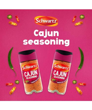 Schwartz Perfect Shake Cajun Seasoning 44g - Authentic Blend for Spicy Flavors - Buy Online on GoSupps.com