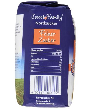 Buy Sweet Family Nordzucker Our Finest Sugar 1.00 kg - Premium Quality Sugar for Baking & Cooking - International Shipping Available - Buy Online on GoSupps.com