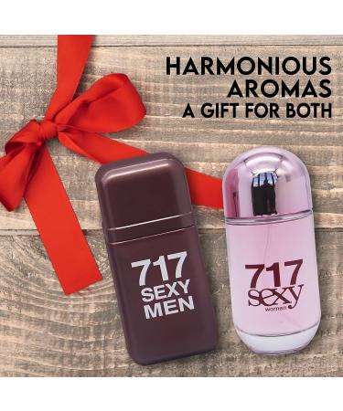 717 Sexy Couple Set Perfume for Women/Men Eau De Parfum - Amber Floral Jasmine Bourbon Vanilla & Woods Oriental-Floral Women/Men Cologne with a Modern Twist Elegant 100ml Bottle for Best Gift - Buy Online on GoSupps.com