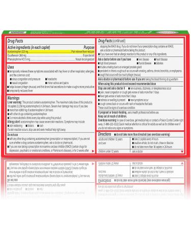 Tylenol Sinus Severe Daytime Caplets - 24 ct | Acetaminophen Guaifenesin Phenylephrine HCl - Buy Online on GoSupps.com