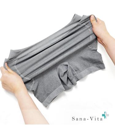 High Waist Spandex Shorts for Elderly | Deep Pockets & Hip Protection | Fall Injury Prevention Undergarment - Grey Medium - Buy Online on GoSupps.com