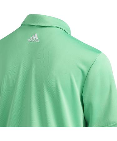 adidas Boys 3-Stripes Polo Shirt - Semi Screaming Green, Medium, Recycled Materials - Buy Online on GoSupps.com