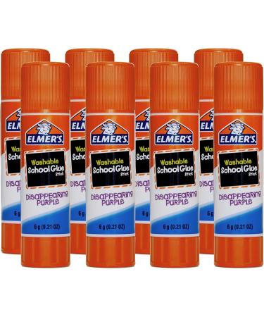 Elmer's Disappearing Purple School Glue Sticks - 8 Pack (0.21 oz Each) | E1591 - Buy Online on GoSupps.com