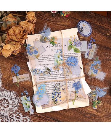 Dizdkizd Gold Foil Floral Stickers - 180 Piece Transparent Vintage Aesthetics Sticker Set for Scrapbooking, Card Making, Journaling & Gift Wrapping - Buy Online on GoSupps.com