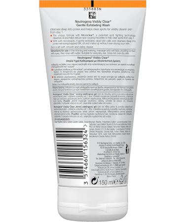 Neutrogena Visibly Clear Gentle Exfoliating Wash 150 ml - Buy Online on GoSupps.com