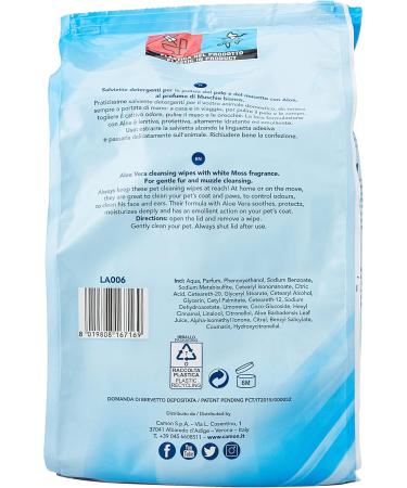 Buy CAMON Wipe On Moss And Aloe Replacement 100 for Dogs - International Shipping Available - Buy Online on GoSupps.com