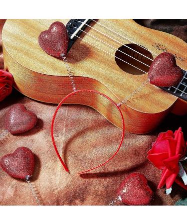 Chuangdi 9pcs Heart Headband Red Sequin Boppers - Valentine's Day & Wedding Party Hair Accessories - Buy Online on GoSupps.com