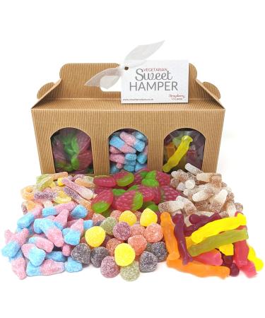 Vegetarian Sweet Hamper Box - Great Veggie Sweets Gift for Birthday Easter Father's Day Valentine's Christmas etc