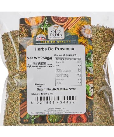 Old India Herbs De Provence 250g - Authentic Blend of Mediterranean Spices (Pack of 1) - Buy Online on GoSupps.com