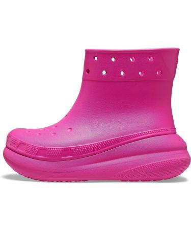 Crocs Unisex-Adult Classic Crush Rain Boots - Size 9 Women/7 Men - Juice - Buy Online on GoSupps.com