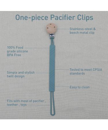 Buy Pacifier Chain Clips - Silicone Pacifier Strap for Baby Girls & Boys (Pack of 2) - Hunter Green & Misty Jade - International Shipping Available - Buy Online on GoSupps.com
