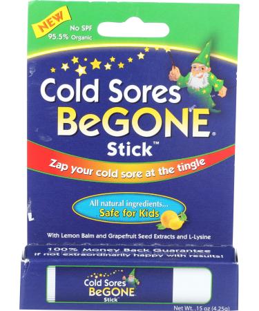 Cold Sores Begone Cold Sore Treatment 1 Stick 0.15 Ounce 0.15 Ounce (Pack of 1)