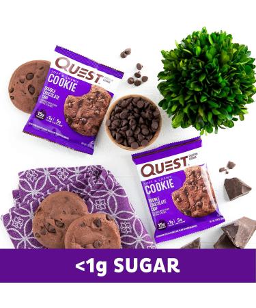Buy Quest Nutrition Double Chocolate Chip Protein Cookies - 4 CT | High Protein Low Sugar Keto-Friendly Snacks - Buy Online on GoSupps.com