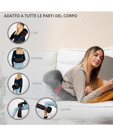 Ale & Aury Electric Shiatsu Neck Massage Pillow - Portable Vibration for Shoulders Back & Lumbar Relief - Self-Heating & Professional Pain Relief - Buy Online on GoSupps.com