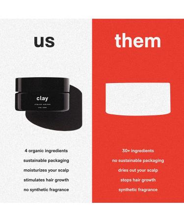 Jack Henry Clay Pomade - All American Premium Hydrating Hair Pomade - Matte Finish - 4 Organic Ingredients - 1.6 oz - Buy Online on GoSupps.com