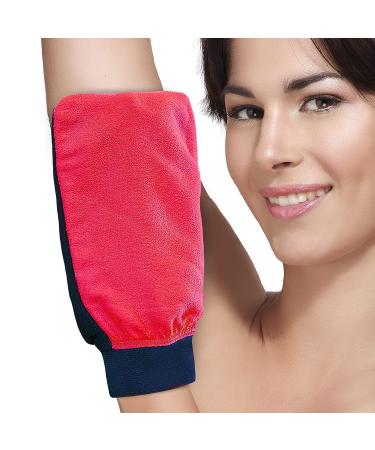 Luxury Exfoliating Mitt for Smooth, Flawless Skin | Premium Scrubbing Glove | Removes Self Tan Easily | Bath & Spa Body Scrub Glove - Buy Online on GoSupps.com