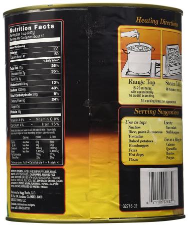 Stagg Country Chili with Beans 108oz - Delicious & Hearty Chili for a Crowd - Buy Online on GoSupps.com