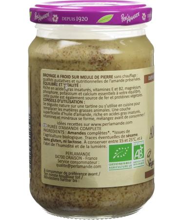 PERL'AMANDE - Raw Puree - 100% Whole Almond - Organic - 300 g - Buy Online on GoSupps.com