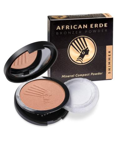 African Earth Bronzer Powder SHIMMER with fine glitter - Buy Online on GoSupps.com