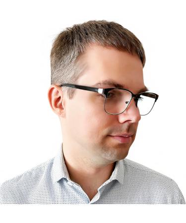 Vintage Mini Blue Light Filter Glasses for Men & Women | 1.5 Diopters | Free Case & Metal Frame - Buy Online on GoSupps.com