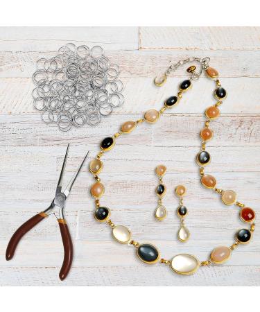 100-Piece Mini Stainless Steel Split Rings for DIY Jewelry Making, Crafts, Chandeliers - 12mm - Buy Online on GoSupps.com