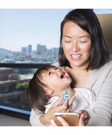 Buy Kinsa Smart Thermometer - Fast, Accurate Fever Measurement for Babies, Kids & Adults - FDA Cleared - Buy Online on GoSupps.com