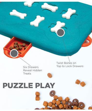 Nina Ottosson by Outward Hound MultiPuzzle Interactive Dog Treat Puzzle Toy Expert Level + Nina Ottosson by Outward Hound Dog Casino Interactive Treat Puzzle Dog Toy Advanced - Buy Online on GoSupps.com