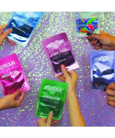 Masque Bar Holographic Foil Peel Off Mask - Moisturizing Pore Refiner for Acne Oily Skin & Blackheads - Made in Korea - International Shipping - Buy Online on GoSupps.com