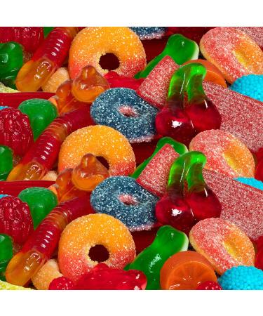 Sweet Sixteen Original Candy Classic Mix of Sweet and Sour-Coated Gummies 10 packs x 185g Peanut & Nut-Free Candies Soft Chewy and Always Fresh 185 g (Pack of 10) - Buy Online on GoSupps.com