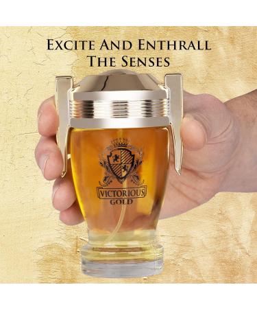 URBAN COLLECTION Victorious Gold for Men and Women - Sweet & Feminine Scent - Base of Creamy Vanilla Musk & Earthy Sandalwood - Made with Natural Ingredients - Free of Paraben - Elegant 100ml Bottle - Buy Online on GoSupps.com