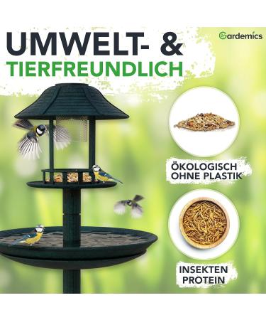 Gardemics Premium Bird Feed with Mealworms - Year-Round Wild Bird Protein 10 kg for Garden Biodiversity - Buy Online on GoSupps.com