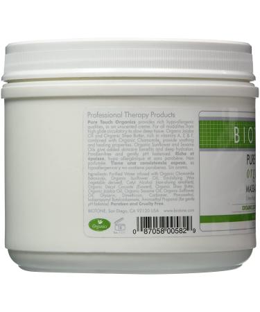 Biotone Pure Touch Organics Massage Creme 32oz - Natural and Luxurious Formula - Buy Online on GoSupps.com