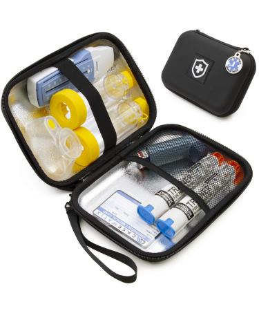 Casematix 8 Inch Insulated Asthma Inhaler Medicine Travel Bag Case Compatible with Inhaler Spacer Masks and More Includes Case Only