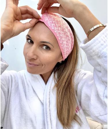 Pop Mask Pink Spa Headband | Soft Adjustable Microfiber for Skincare | Super Absorbent & Gentle on Sensitive Skin - Buy Online on GoSupps.com