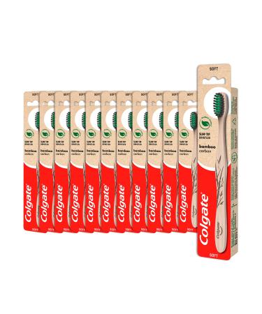 Colgate Bamboo Charcoal Toothbrush 12 pieces 1 piece (12 pack)