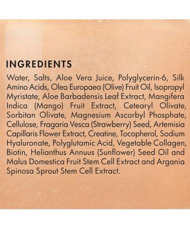 Majestic Pure Mango Butter Body Scrub - Exfoliating Salt Scrub with Biotin, Collagen & Stem Cell - 10 oz Natural Skin Care for Smooth, Moisturized Skin - Buy Online on GoSupps.com