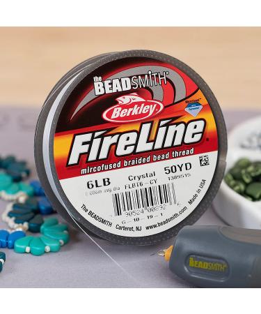 Berkley Fireline Micro-Fused Braided Thread 6lb Test .006mm Diameter 50 Yard Spool - Crystal Color for Jewelry Making - Buy Online on GoSupps.com