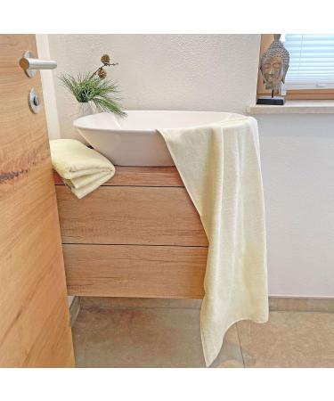 Buy Zollner 6 Set Beige Bath Towels 50x100 cm - Soft Strong Hotel Quality - Washable with Hanger - International Shipping Available - Buy Online on GoSupps.com