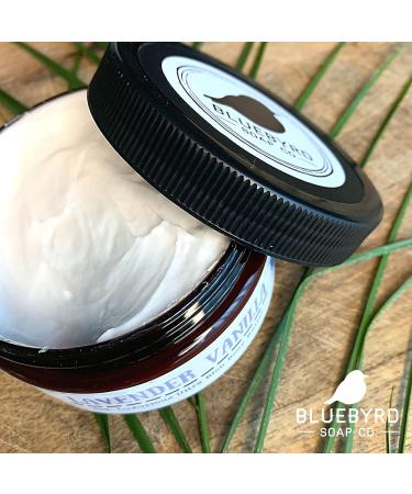 Bluebyrd Soap Co. Lavender Vanilla Body Butter Cream | Whipped Lotion for Sensitive Dry Skin | Moisturizing Coconut Oil & Aloe | Ideal for Hands Body & Feet - Buy Online on GoSupps.com