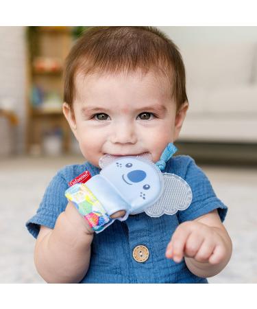Infantino Crystal Clear Teething Mitten - Koala Design | Soft Textured Silicone | Natural Rubber Teether for Babies - Buy Online on GoSupps.com