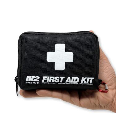 Compact 150 Piece First Aid Kit w/Carabiner  Emergency Blanket | Medical Survival Bag | Full of Supplies for Home  Office  Outdoors  Car  Camping  Travel